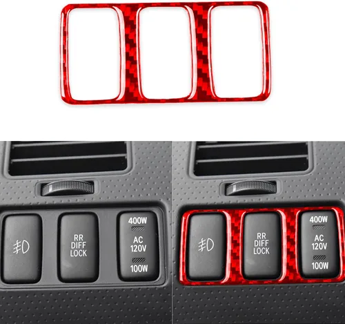 Miniatura 10 de 2 unids velocímetro coche marco ajuste medidor de aceite cubierta tacómetro calcomanía calcomanía odómetro compatible con Toyota Tacoma 2009 2010