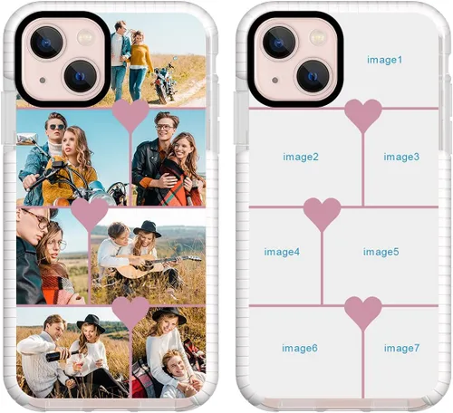 Miniatura 15 de Funda de teléfono personalizada para iPhone 13 personalizada con collage de múltiples imágenes, funda resistente a los arañazos, a los golpes, funda