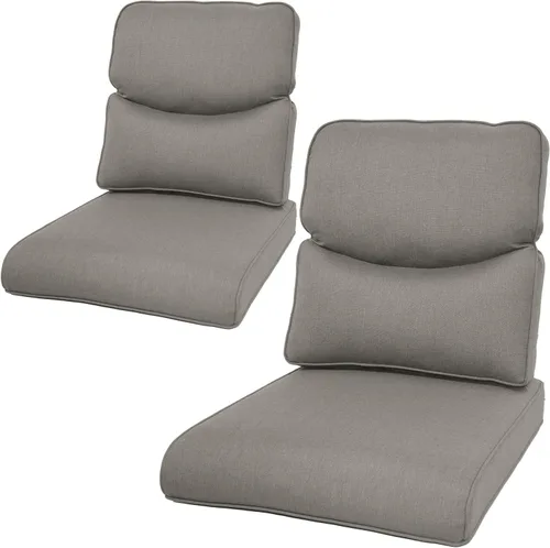 Miniatura 49 de Rilyson Cojines de patio para muebles de exterior, 22 x 24 pulgadas, respaldo alto y asiento profundo, cojín de exterior para sillas de patio, sofá