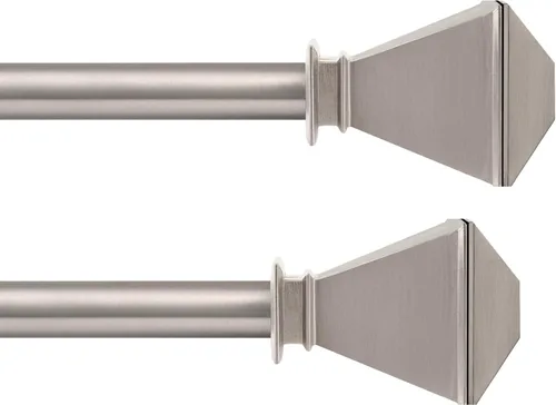 Miniatura 9 de Deco Window - Varilla ajustable para cortinas para ventanas de 18 a 44 pulgadas, poste de hierro de 1 pulgada extendible de alta resistencia