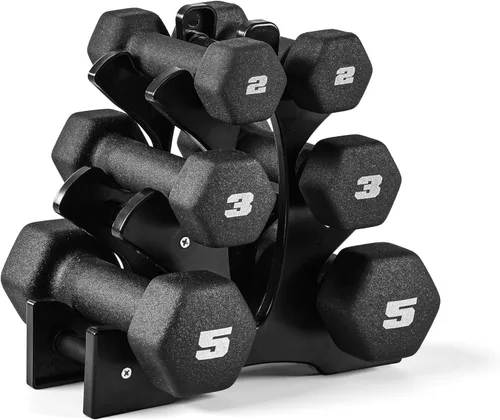 Miniatura 9 de CAP Barbell Neoprene Dumbbell Weights Pairs & Sets Black