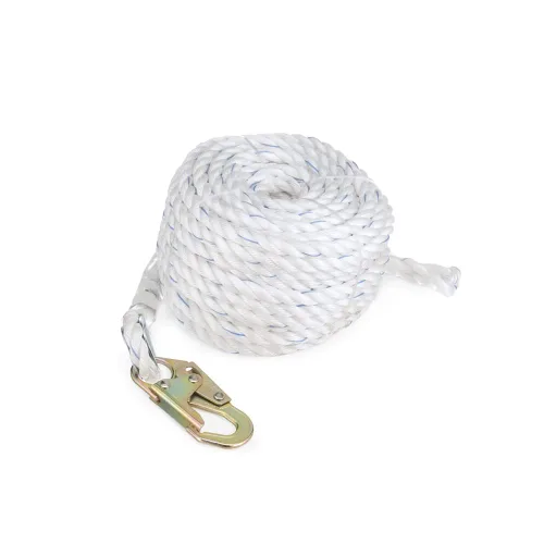 Miniatura 12 de Peakworks Línea de vida vertical estándar – Cuerda de poliacero de 5/8 pulgadas con gancho a presión – Industrial, construcción, techos, protección
