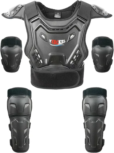 Miniatura 11 de Reomoto Protector de cuerpo completo para niños, equipo de motocross, para motocicleta, ciclismo, esquí, motocicleta, equitación, chaleco