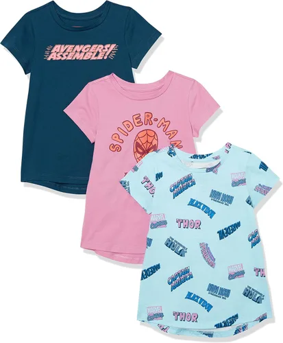 Tienda Essentials Camisetas tipo túnica de manga corta para niñas y niños pequeños, paquete de 3