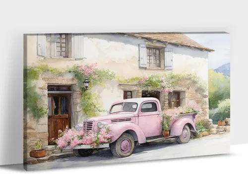 Miniatura 29 de Arte de pared con estampado de granero blanco de granja, granero y vaca, arte de pared con imágenes de granero blanco, cuadros rústicos de campo
