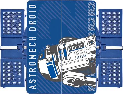 Miniatura 3 de PICNIC TIME Star Wars R2-D2 - Mesa de picnic plegable con asientos, juego de mesa y banco de aluminio plegable con agujero para paraguas, mesa Star