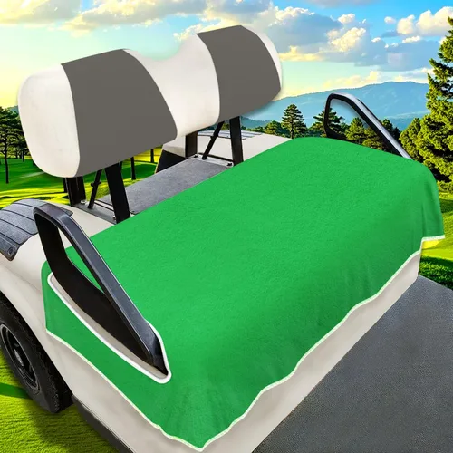 Miniatura 8 de YOKYHOM Fundas de asiento de carrito de golf para 2/4 plazas, manta de toalla de asiento de microfibra, mantiene los asientos frescos, limpios