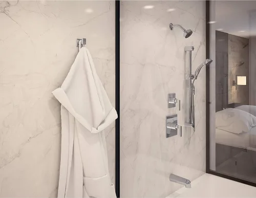 Miniatura 2 de Symmons 3606-H321-V-1.5-TRM Duro - Bañera de 2 manijas y 1 regadera con 1 rociador de ducha de mano en cromo pulido (válvulas no incluidas)