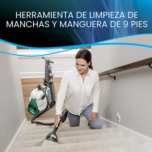 Miniatura 7 de BISSELL® Limpiador profesional de alfombras Big Green® con XL DirtLifter PowerBrush, manguera de largo alcance de 9 pulgadas, herramienta para Verde
