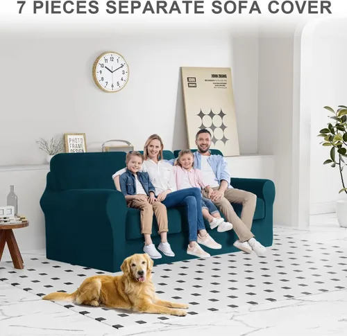 Miniatura 306 de Funda para Sofá de Terciopelo, Fundas Elásticas para Sofá para Funda Principal Separada/Respaldos y Cojines de Asiento, Funda para Sofá, para Fundas