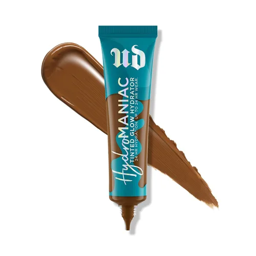 Miniatura 11 de Urban Decay Hydromaniac Dewy Foundation, Hidratante con color para piel seca, cobertura media construible, con filtrado de kombucha y aceite