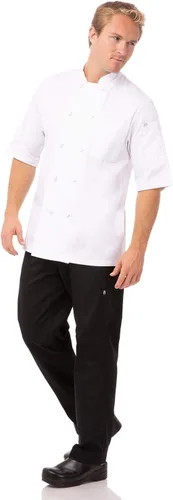 Miniatura 4 de Chef Works Abrigo de chef Tivoli para hombre personalizado