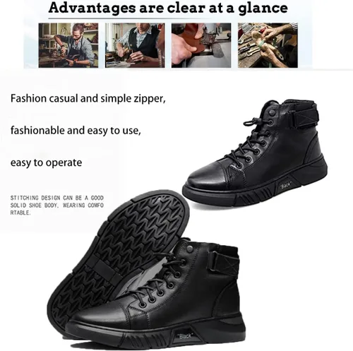 Miniatura 5 de DevilAngel Botas italianas de piel de cachemira para hombre