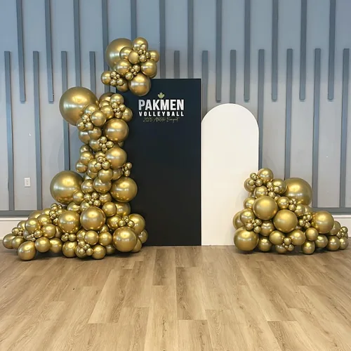 Miniatura 4 de Globos de látex dorados, 55 globos dorados metálicos de 12 pulgadas con 1 cinta para cumpleaños, graduación, baby shower, decoración de fiesta