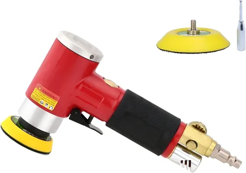 Mini lijadora orbital de 2 3 pulgadas con lijadora Air Dual Action Lijadora Pulidora de aire súper suave y remolino libremente para el trabajo de la