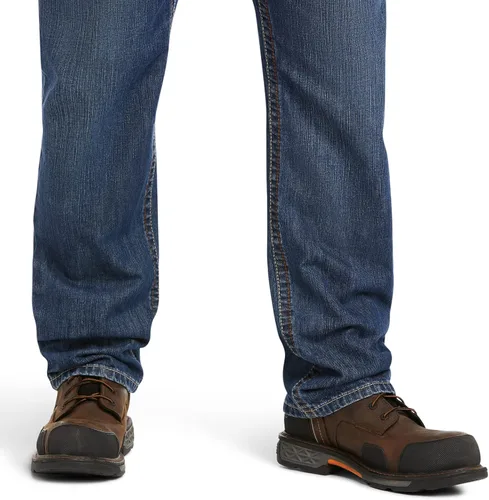 Miniatura 6 de Ariat FR M3 - Pantalones de mezclilla rectos apilables y holgados para hombre resistentes al fuego Flint