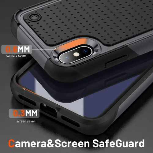 Miniatura 139 de Jeylly Funda para iPhone SE/Funda para iPhone 5S, Exterior de Plástico Duro que Absorbe Golpes + Interior de Silicona de Goma Defensor contra