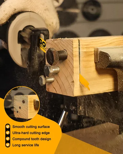 Miniatura 7 de Paquete de 10 hojas de sierra recíproca de demolición bimetálica 6/12 TPI de 6 pulgadas para madera con clavos, madera incrustada en clavos
