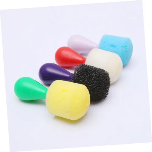 Miniatura 2 de Alasum 24 Uds Herramientas de pincel de esponja Herramientas de bricolaje Herramienta de espuma Arte Pincel redondo Esponja de pintura Esponja