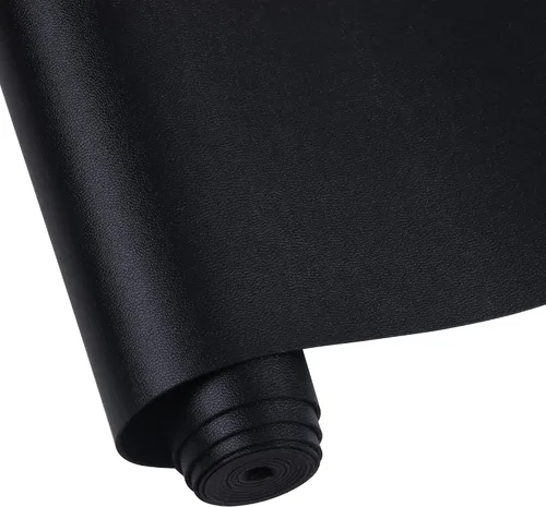 Miniatura 13 de Hojas de cuero sintético para manualidades, un rollo de superficie lisa, hojas de tela de cuero de 12 x 53 pulgadas (11.8 in x 53.1 in) pulgadas