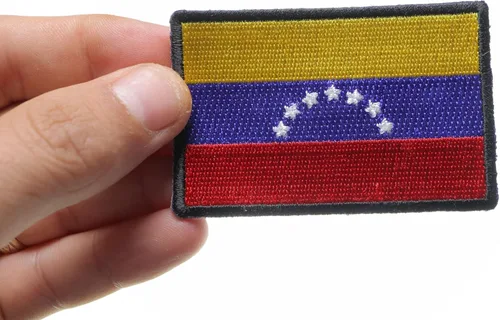 Miniatura 3 de Parche de bandera de Venezuela - 3x2 pulgadas. Parche bordado para planchar (P5170)