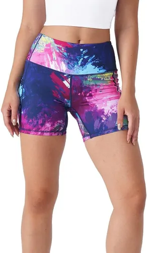 Miniatura 4 de Tough Mode Pantalones cortos deportivos súper suaves de 5 pulgadas para mujer, con bolsillos, para ciclismo, fitness, entrenamiento, correr, yoga