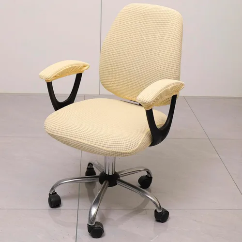 Miniatura 3 de Melaluxe Funda para silla de oficina con fundas para reposabrazos, funda elástica universal para silla de escritorio, fundas para silla