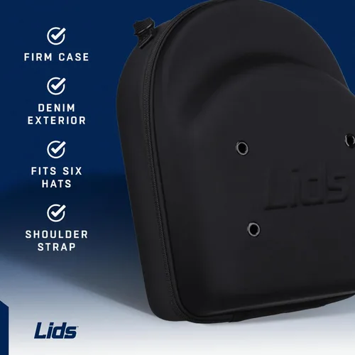 Miniatura 2 de Lids Estuche de viaje para gorras, para 6 sombreros, exterior de camuflaje duradero con interior negro, almacenamiento con asa y correa de hombro