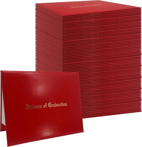 Miniatura 28 de GraduationMall Cubierta impresa para diploma para certificado 8.5 x 11 pulgadas, real, paquete de 1