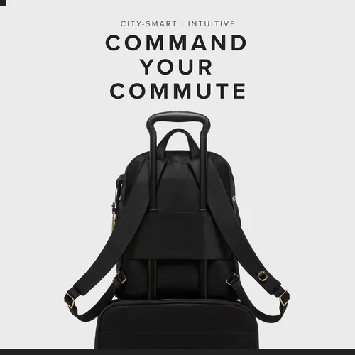 Miniatura 6 de Mochila casual para mujer TUMI, Negro/Dorado, Tamaño único