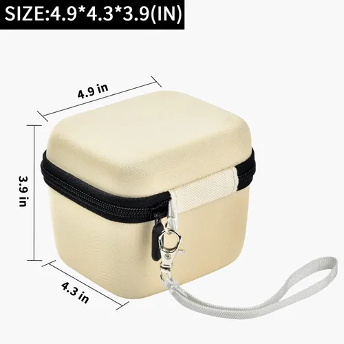 Miniatura 5 de Funda para afeitadora de calavera eléctrica Pitbull Pro, rotativa de viaje duro para hombres, recortadora de barba con bolsillo de malla con Beige