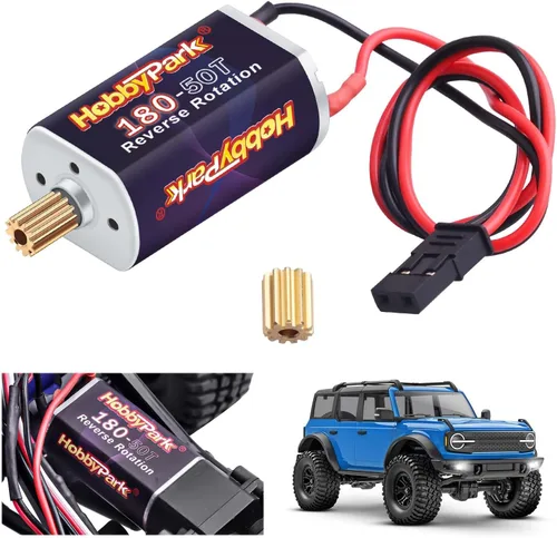 HobbyPark Motor cepillado de alto par 180 50T con engranaje de piñón 11T para Traxxas TRX4M actualizaciones 1/18 RC Crawler Car Aceessories