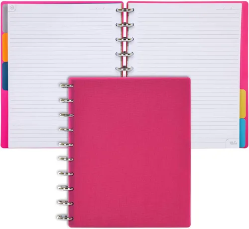 Miniatura 156 de Talia - Cuadernos de notas con tapas, planificador, personalizables, (Azul de Verano, Junior (5.5 pulgadas x 8.5 pulgadas)) Azul verano