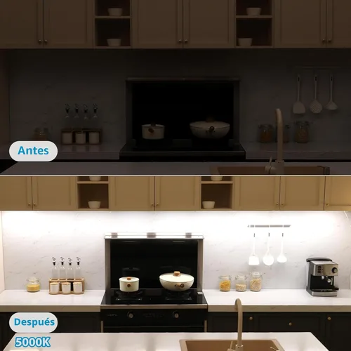 Miniatura 2 de Litever Luces para debajo del gabinete enchufables, 6 piezas de barras de tira de luz LED de 12 pulgadas. Super brillantes, regulables, enlazables