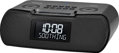 Miniatura 5 de Sangean RCR-20 Radio reloj AM/FM con Bluetooth, entrada auxiliar, carga de teléfono USB, sintonización digital, respaldo de batería, negro