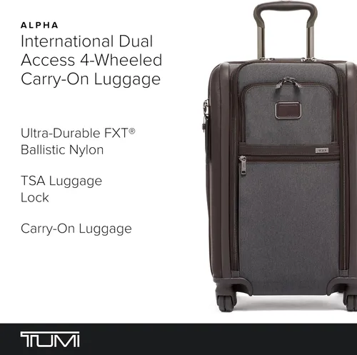 Miniatura 2 de TUMI - Alpha International Equipaje de mano con 4 ruedas de doble acceso - Con puerto USB integrado y bloqueo TSA integrado - Maleta con ruedas