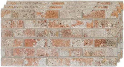 IZODEKOR Paneles de pared con efecto ladrillo 3D, paneles de ladrillo sintético para sala de estar, cocina, baño y más | Casa de piedra - Paquete de