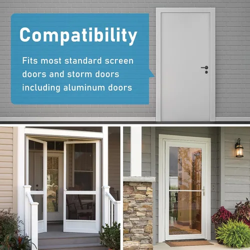 Miniatura 2 de PalpitateC Paquete de 3 bisagras de repuesto para puerta Storm para bisagras de puerta Larson, kit de bisagras de puerta de aluminio extruido