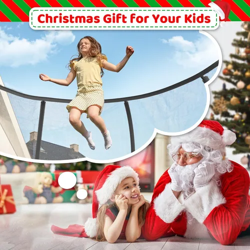 Miniatura 3 de Zevemomo - Trampolines de 8.0 pies, 10.0 pies, 12.0 pies, 14.0 pies, 16.0 pies, para exteriores, trampolines para niños y adultos, trampolines