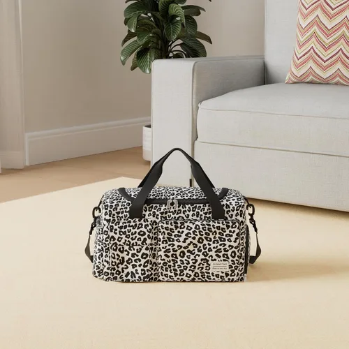 Miniatura 341 de Pequeña bolsa de gimnasio para mujer, bolsa de viaje con compartimento para zapatos
