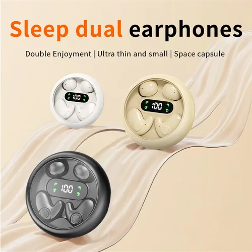 Miniatura 8 de 2-Pack Invisible Sleep Earbuds,Bluetooth 5.4 Ultra-Mini Stylish Headphones for Sleep,Comfortable Blocking Noise,Small mini Invisible Wireless