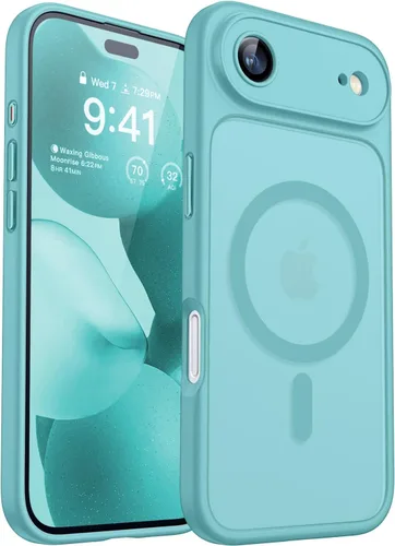 Miniatura 139 de CANSHN Funda magnética compatible con iPhone 17 Pro, mejorada [protección completa de la cámara] [compatible con Magsafe] [mate translúcido] funda