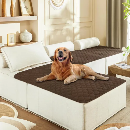 Miniatura 93 de gogobunny Manta 100% Impermeable de Doble Cara para Perros, Cubierta Suave para Cama de Mascotas, Reversible, Protege Muebles, Sillón, Sofá, Coche