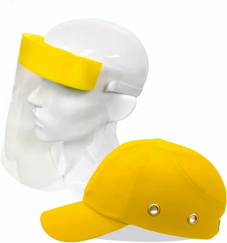 Miniatura 10 de Casco de béisbol amarillo de seguridad para hombres y mujeres