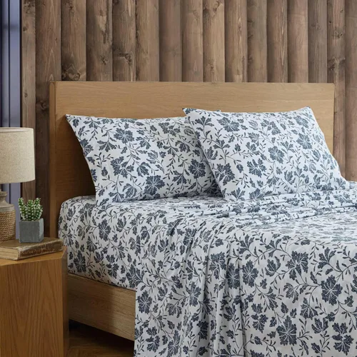 Miniatura 114 de Eddie Bauer - Juego de ropa de cama de percal de algodón, decoración fresca y elegante para el hogar, sábanas de tamaño King