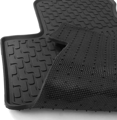 Miniatura 8 de IKON MOTORSPORTS - Alfombrillas compatibles con Honda Civic Sedán 2006-2011, goma de látex para todas las estaciones, interiores resistentes, juego