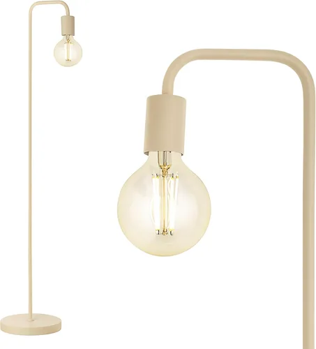 Miniatura 13 de Lámpara de pie BoostArea, lámpara de pie industrial blanca, lámpara de pie de 63 pulgadas, enchufe E26, interruptor de encendido/apagado para pie