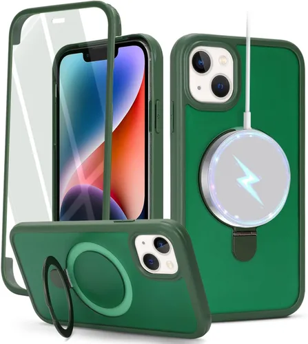 Miniatura 13 de Cavor Funda para iPhone 13 e iPhone 14, Compatible con Magsafe, Funda para iPhone 14 con Protector de Pantalla, Soporte Funda Protectora Magnética