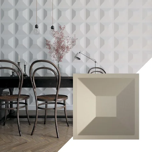 Miniatura 14 de Ekena Millwork 11 7/8 pulgadas de ancho x 11 7/8 pulgadas de alto, Diane EnduraWall Panel decorativo de pared 3D, rosa champán