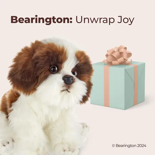 Miniatura 5 de Bearington Collection Shih Tzu Peluche de Animal - Cachorro de peluche Barkston Shih Tzu de 13 pulgadas, perros de peluche realistas suaves